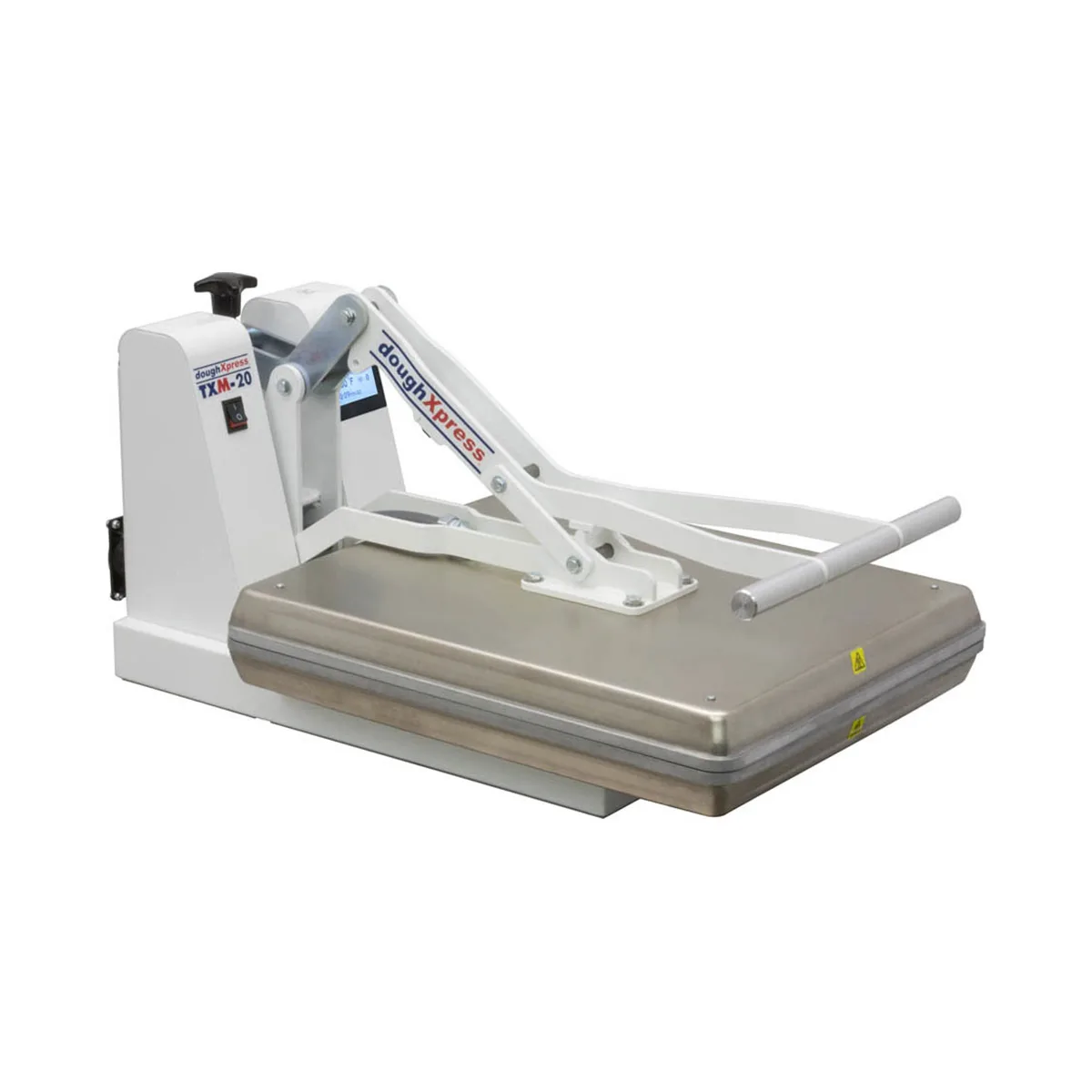 DoughXpress TXM-20 Dual Heat Manual Tortilla Pizza Dough Press, 16 x 20" Platens, 3100W, 220V