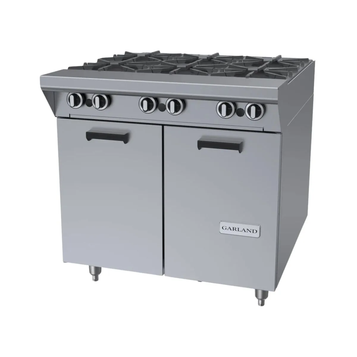 Garland US Range M43S 34" Gas Heavy Duty Range w/ (6) Open Burners, (1) Cabinet Base, 144.000 BTU