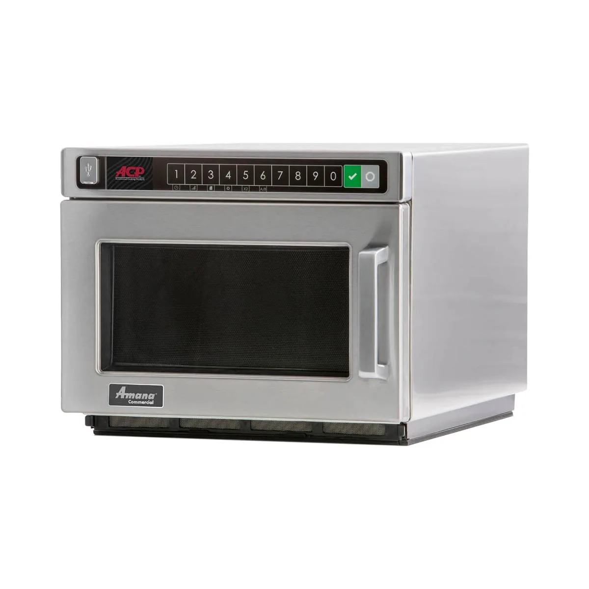 Amana HDC12A2 1200W Heavy Duty Commercial Microwave Oven, 0.6 Cu. Ft., Push Button, 120V