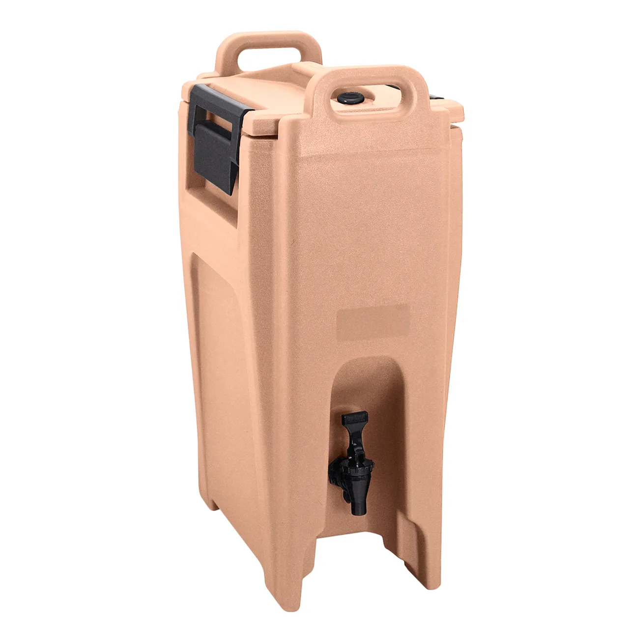 Cambro UC500157 Camtainer 5‑1/4 Gal Dispenser, 11‑3/4"W x 16‑3/4"D x 26‑5/8"H, Beige Plastic, NSF