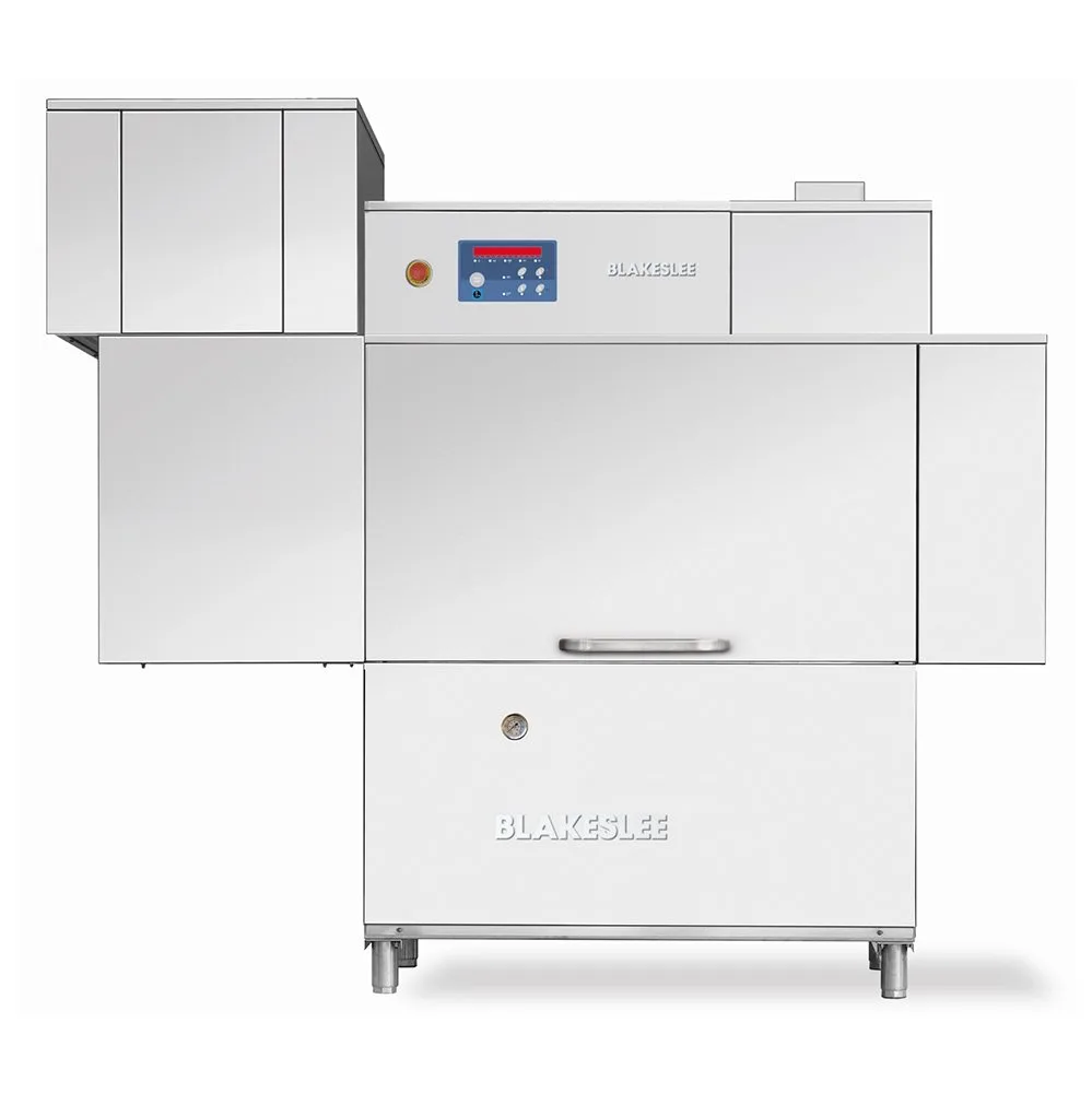 Blakeslee RC-64HDR 75" High Temp Conveyor Dishwasher with Booster, Heat Recovery - 330 Racks/Hour