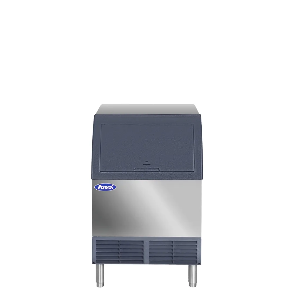 Atosa USA YRU0140A-161 Ice Maker With Bin, 24", 140 lb/24h Half‑Cube, R290