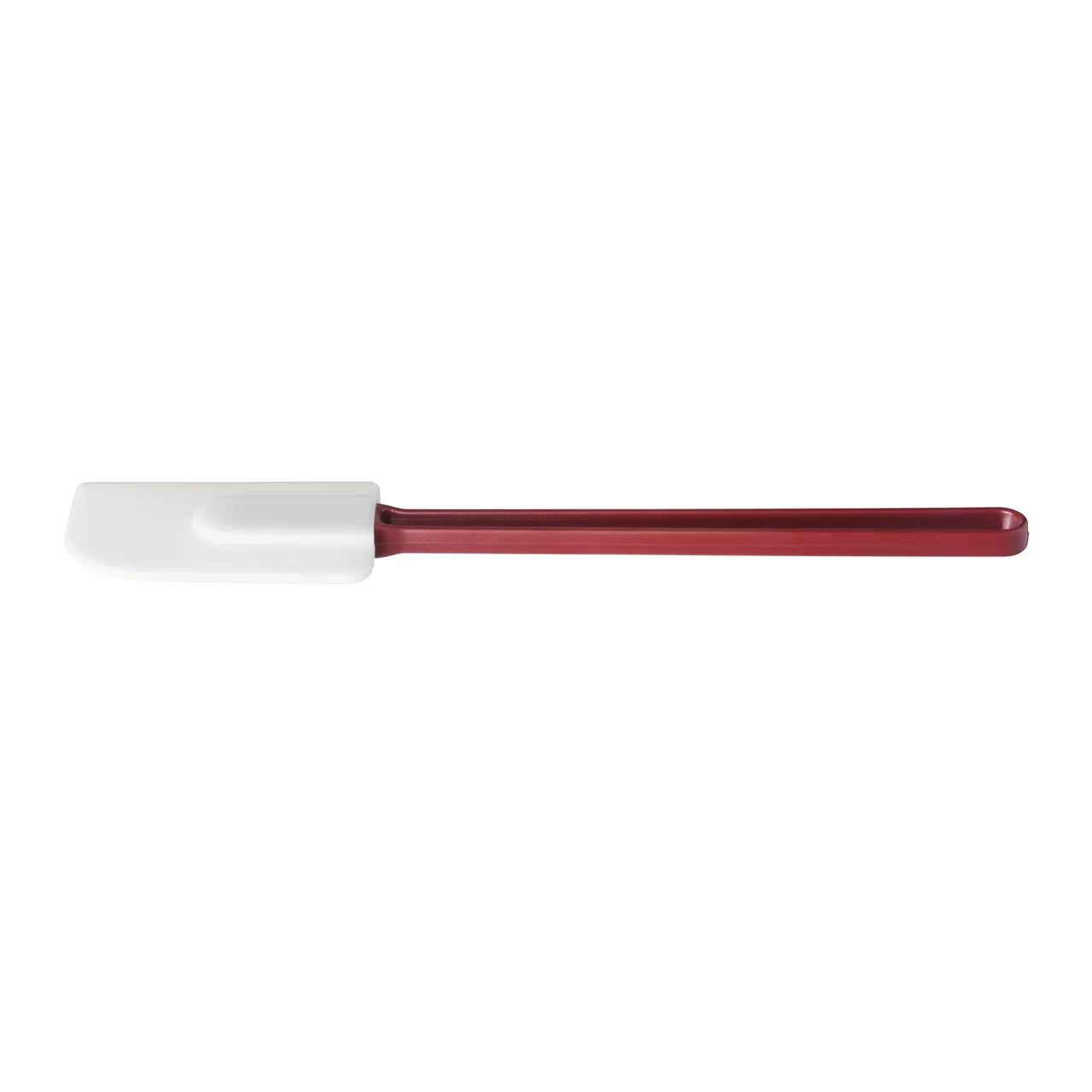 CAC China KUSF-S-14 Commercial Spatula, 14", Silicone Blade, Red Handle, White, BPA Free