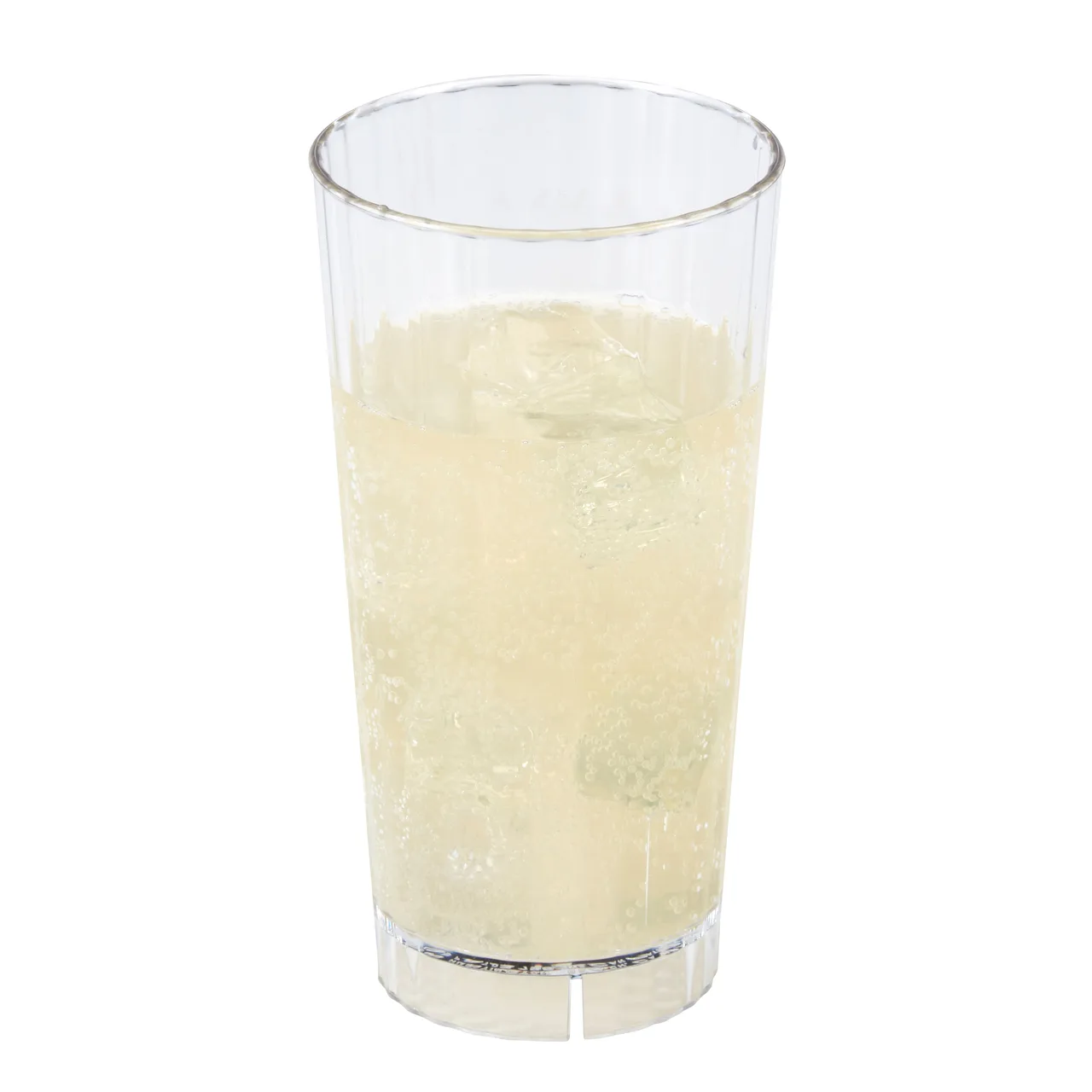 Cambro HT22CW135 - 22 Oz Huntington Tumbler, Clear Fluted Polycarbonate, 3-1/2" Top Dia, Stack Lugs