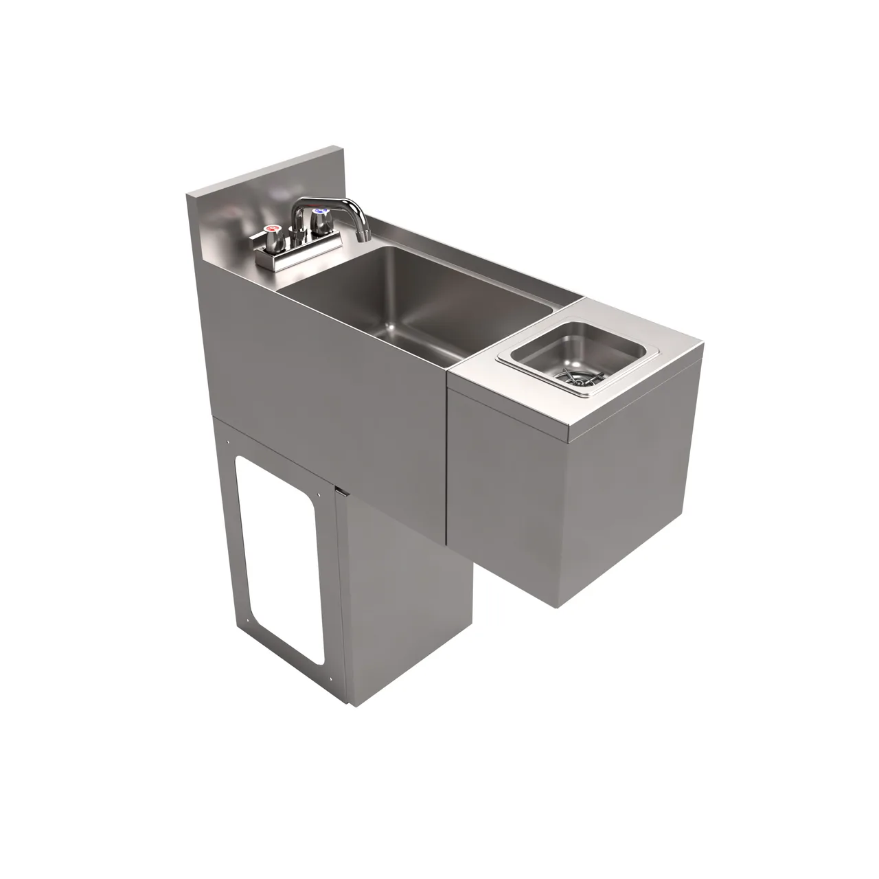 BK Resources UBB-21-SS12-GR-PG Underbar Sink Units, 1 Compartment without Drainboard