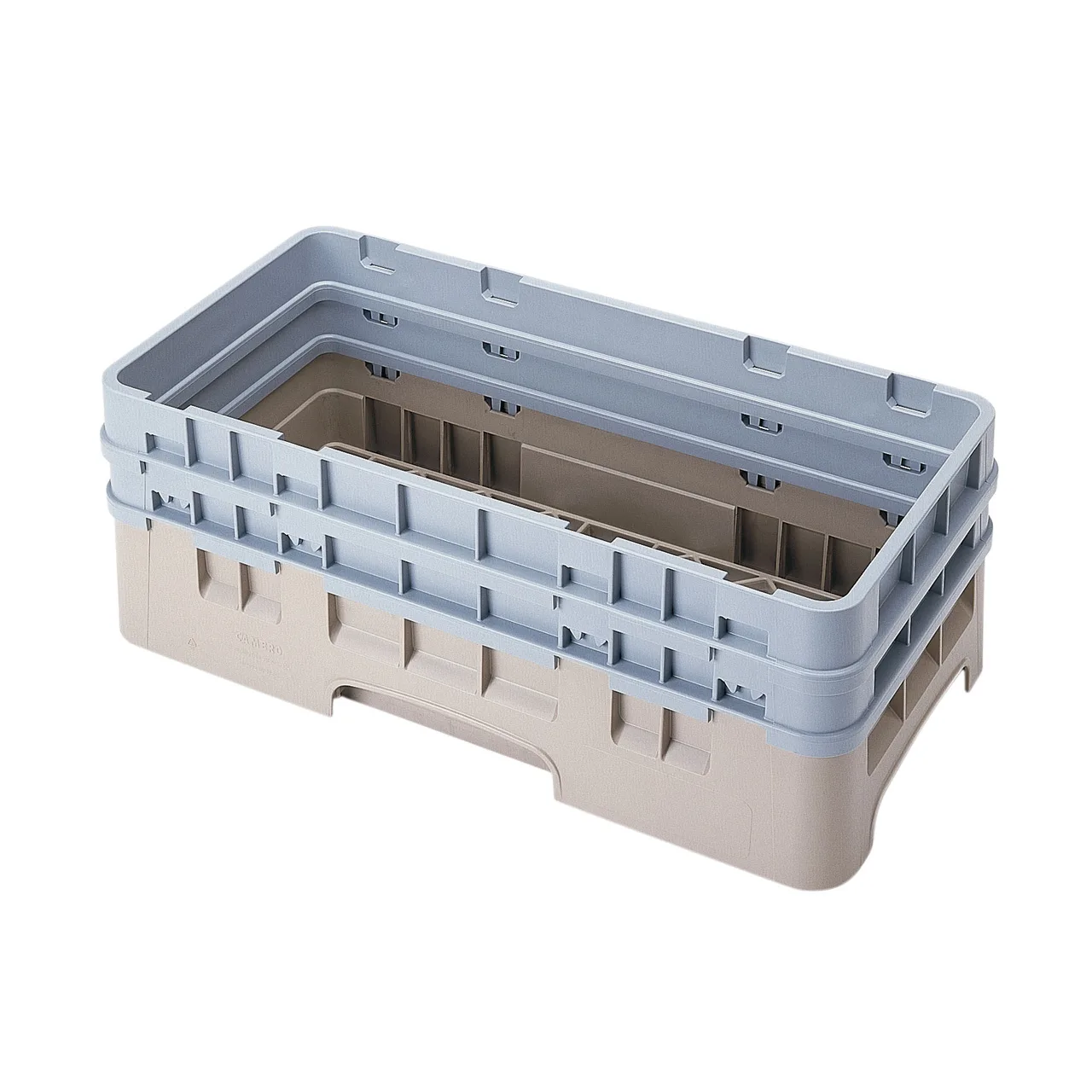 Cambro HBR578184 Camrack Base Rack, Half Size, Beige, Polypropylene, 19-3/4" x 9-7/8", 6-1/2" Inside Rack Height
