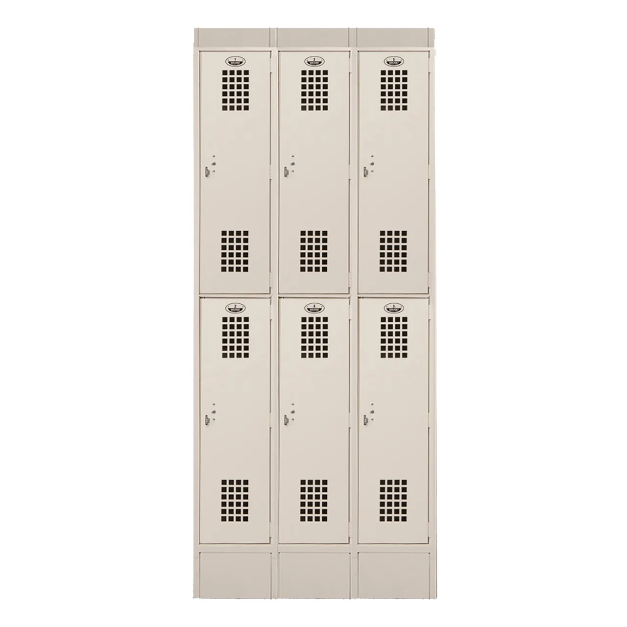 Winholt WL-6-ST Locker w/ Double Tier, 3 Columns, 2 Lockers Per Column - 12"D x 36"L x 83.9"H