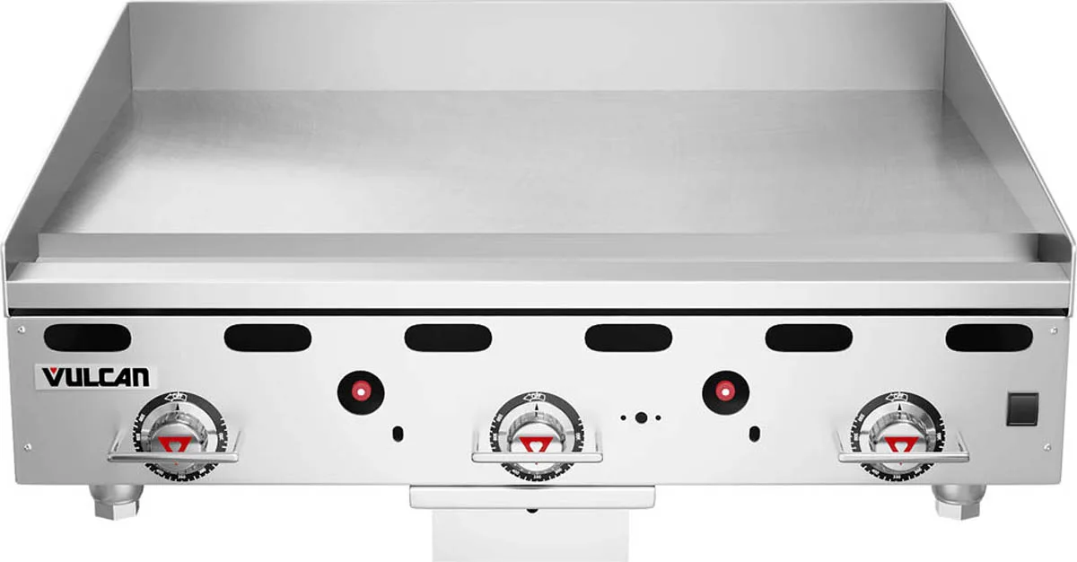 Vulcan MSA36 36" Countertop Gas Griddle, Snap-Action Thermostat, 24" Deep, 81.000 BTU