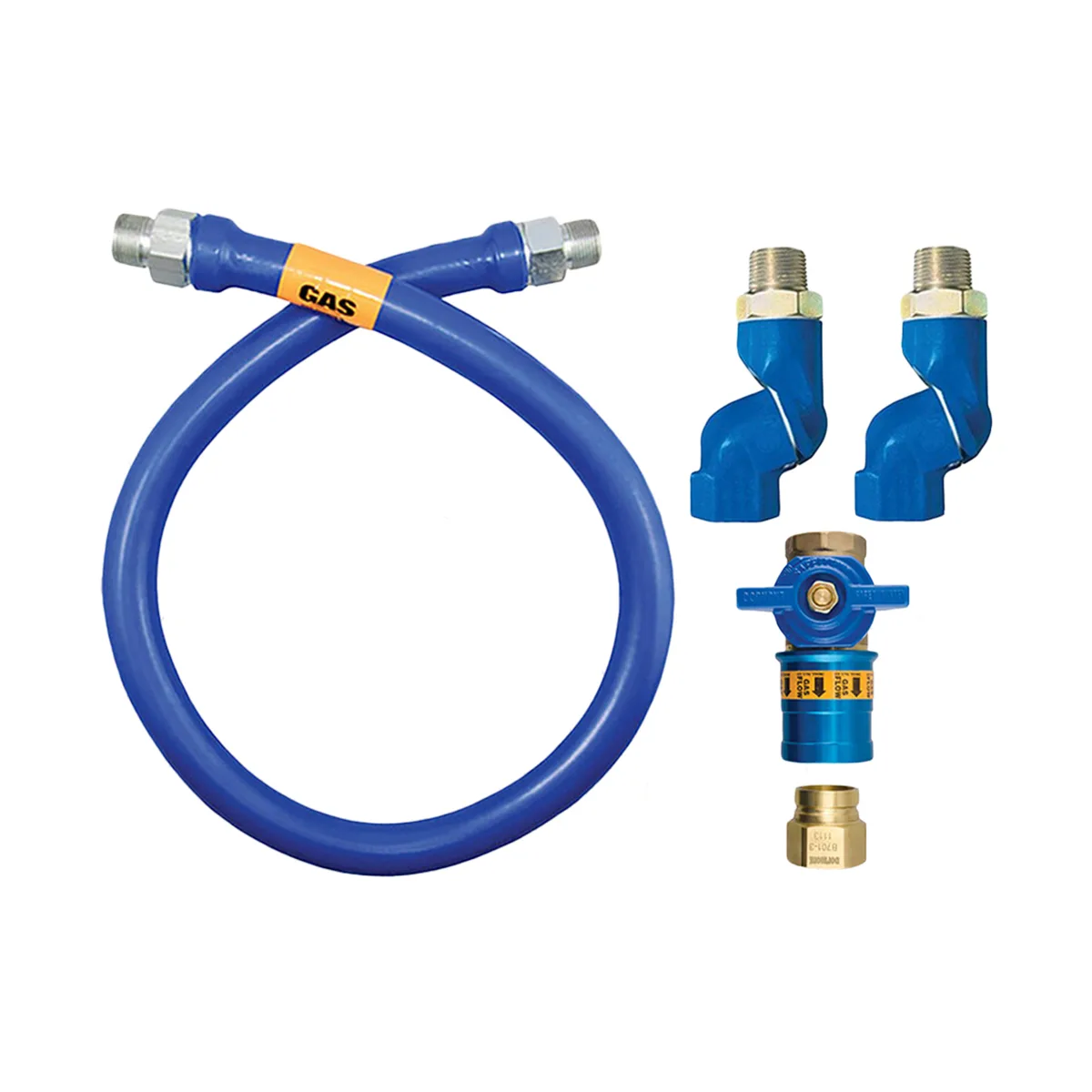 Dormont 1650BPCF2S48 Safety Quik 48" Gas Connector Kit, Double Swivel MAX, 1/2" Diameter