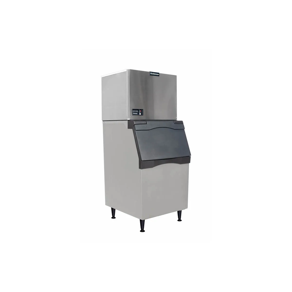 Scotsman MC0530SWX-1/B530P Water Cooled Half Cube 500 lb Ice Machine with Bin, 536 lb Plastic