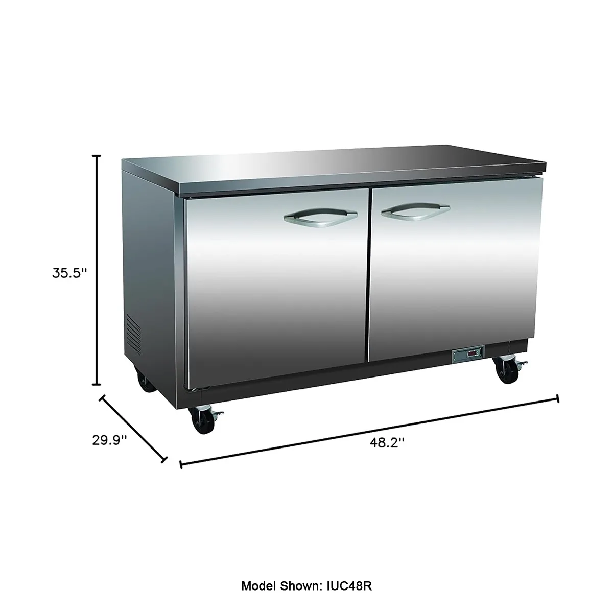 IKON IUC48R-2D 48" 2-Section Undercounter Refrigerator w/ 1 Door & 2 Drawers, 12 cu. ft.