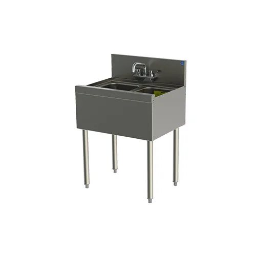 Perlick TSF24M2 Underbar Sink Units, 2 Compartment without Drainboard