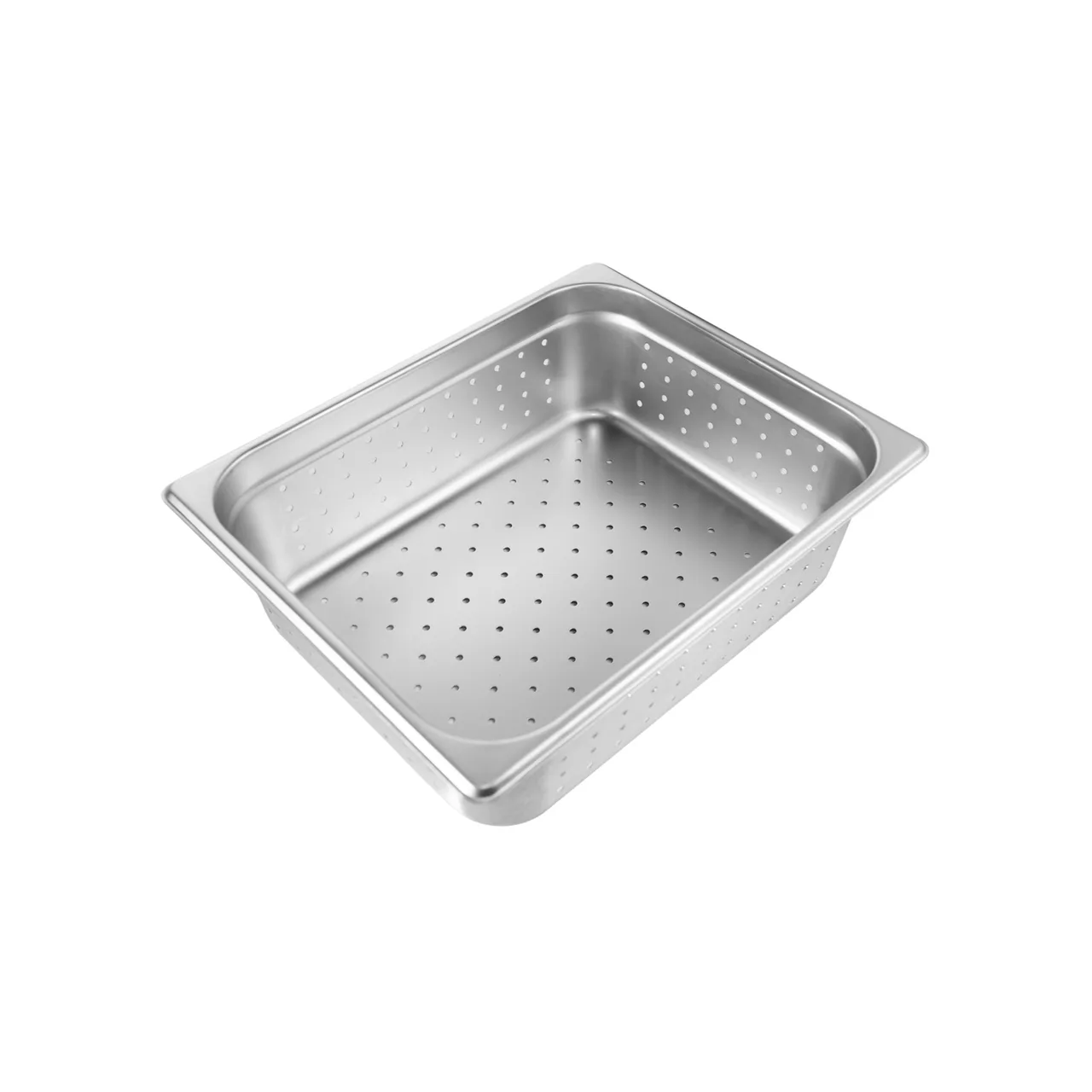 CAC China SSPH-24-4P Stainless Steel Steam Table Pan, 1/2-Size, 4" Deep, Perforated, 24‑Gauge