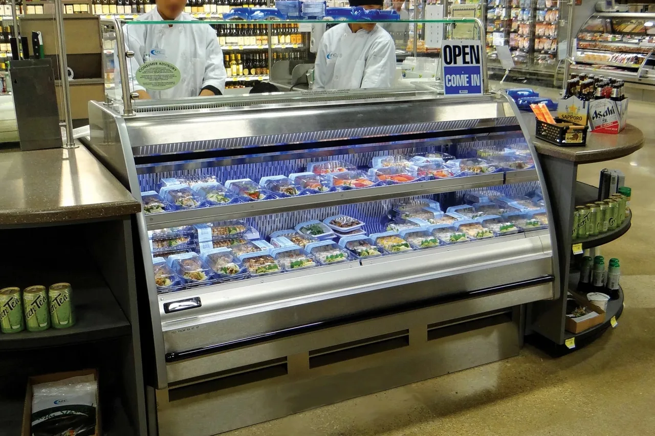 Structural Concepts GP441RR 51" Preparation/Self-Service Refrigerated Case, Self-Contained Refrigeration