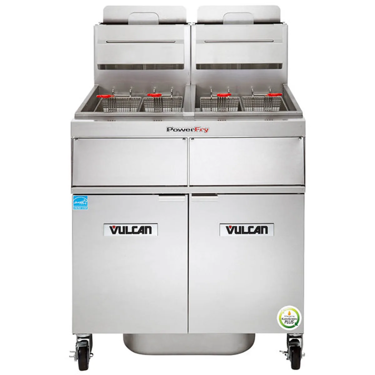 Vulcan 2TR85AF 42" Powerfry3™ Multiple Battery Gas Fryer w/ (2) 90 lbs, Frypots, Filtration System