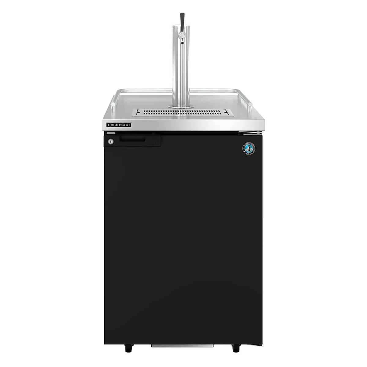 Hoshizaki DD24 Black Single Tap Kegerator Beer Dispenser - 1 x 1/2 Keg Capacity