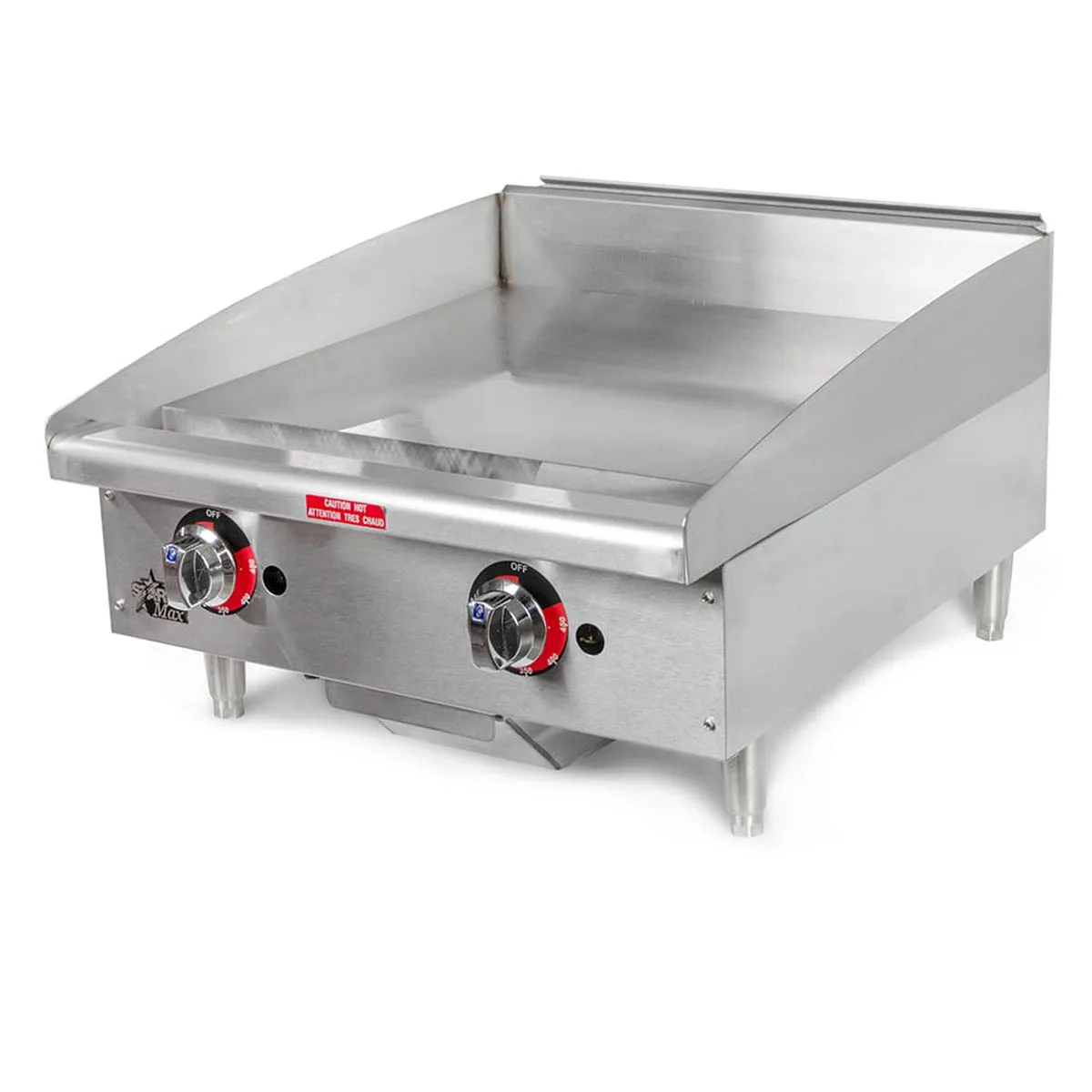 Star 624TF 24" Countertop Thermostatic Gas Griddle, 1" Steel Plate, 56.600 BTU