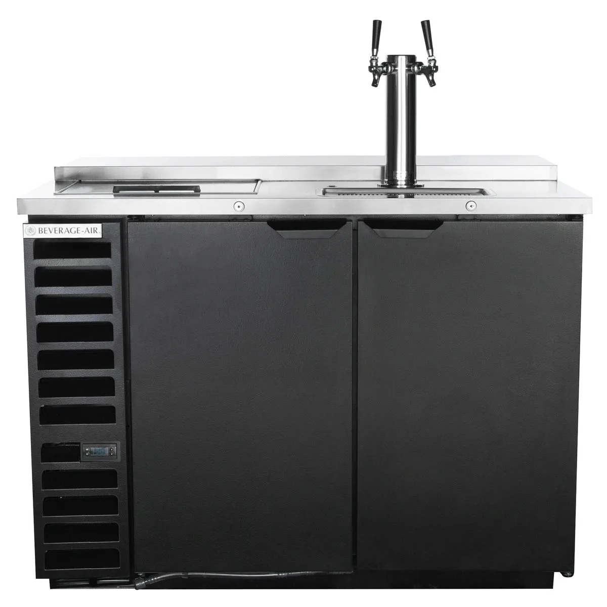 Beverage Air DD50HC-1-C-B 50" 1 Column Draft Beer Cooler, 2 Keg, 17.86 cu. ft.