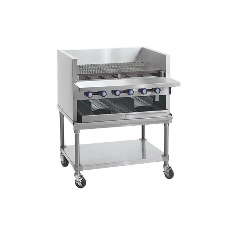 Imperial IABA-72 72" Countertop Gas Radiant Smoke Charbroiler w/ (13) Burners, 260.000 BTU