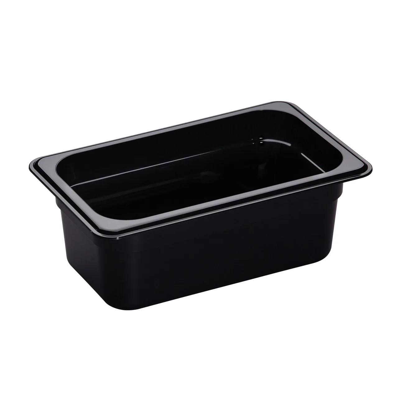 Cambro 44CW110 - Food Pan, 2.7 Qt 4" Deep, 1/4 Size, Black Polycarbonate, NSF