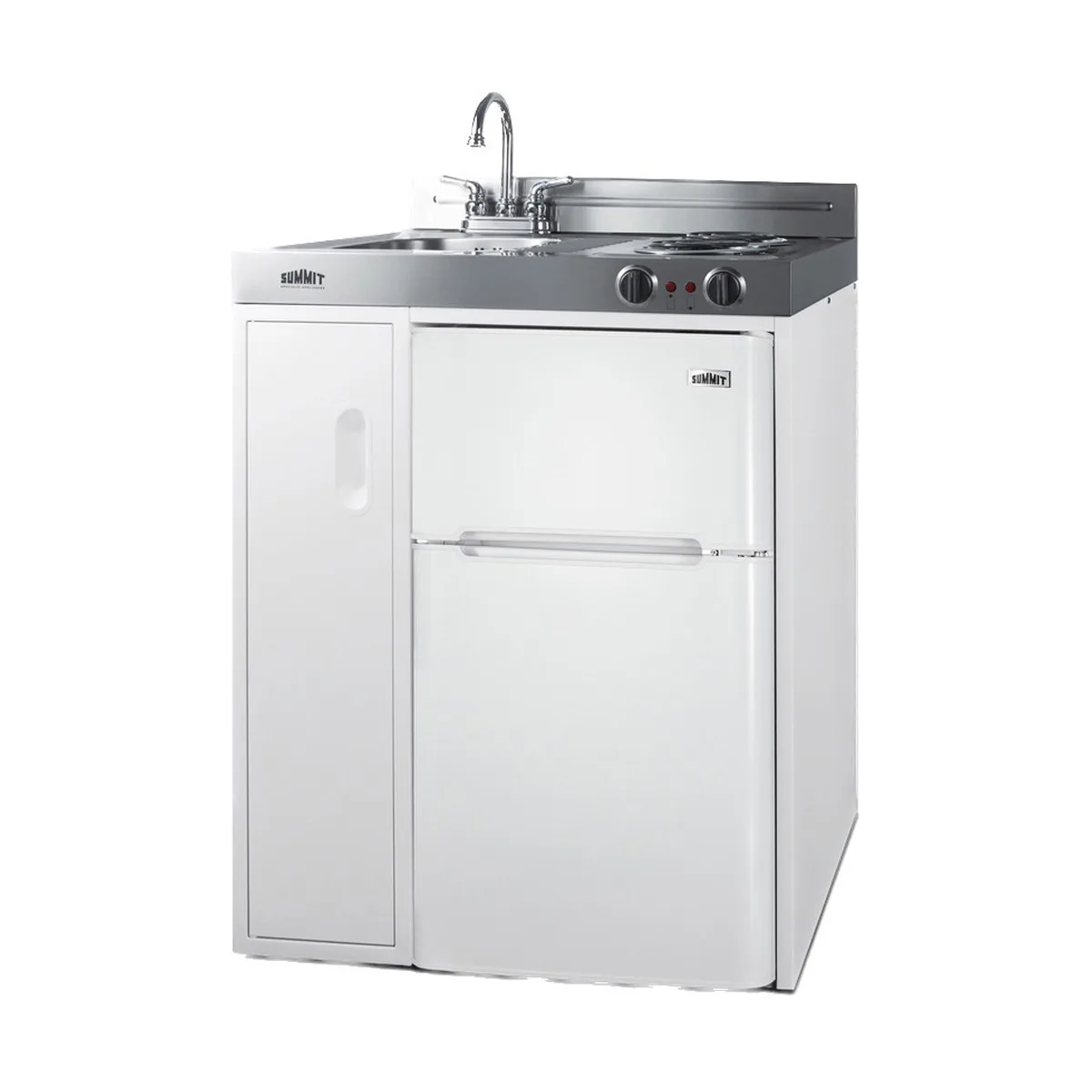 Summit C30EL All-in-One Combo Kitchen, 30"W x 23.75"D x 41"H, with deep drawn sink
