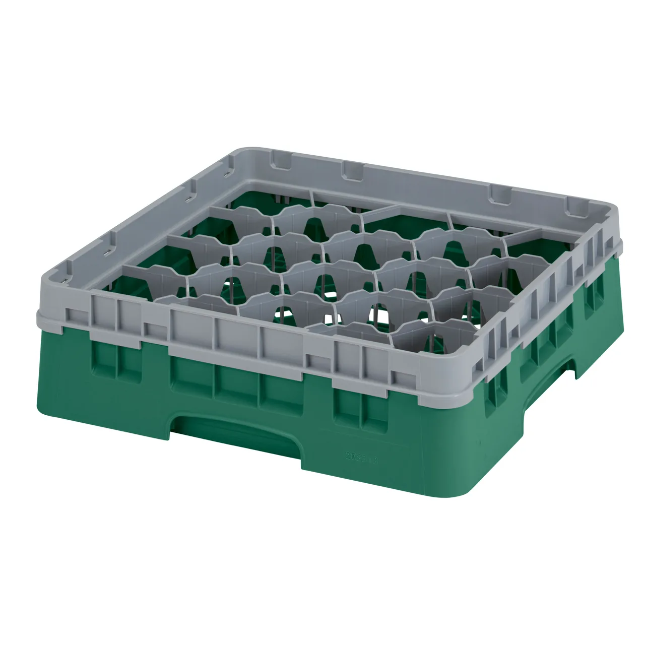 Cambro 20S318119 Camrack Glass Rack, Sherwood Green, 20 Compartments, 19-3/4" x 19-3/4", HACCP Compliant