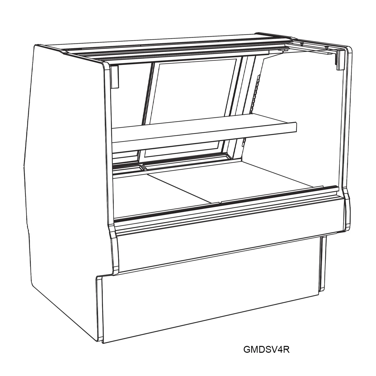 Structural Concepts GMDSV12R REMOTE 146" Flat Refrigerated Deli Display Case