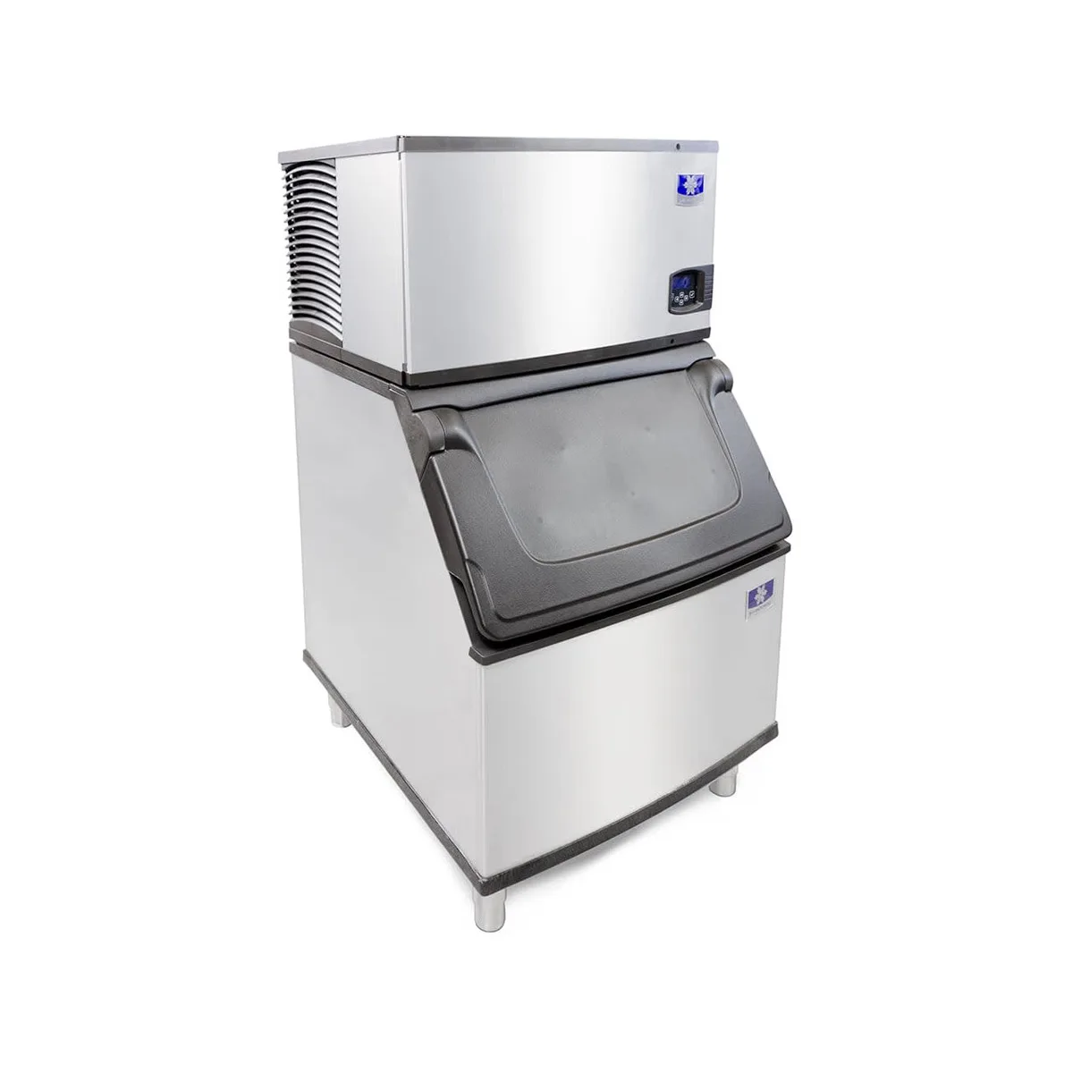 Manitowoc IDP0500W/D570 Water Cooled Full Cube 500 lb Ice Machine with Bin, 532 lb Storage