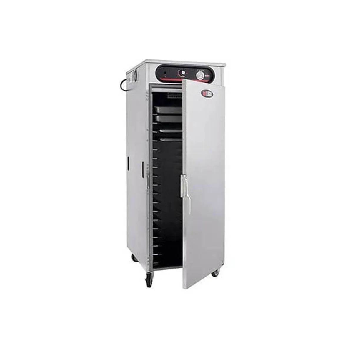 Carter-Hoffmann HL5-18 "Full Height" 1-Door Solid Heated Holding Cabinet, 73"-78" Height, Aluminum, 36 or 18 Pan Capacity