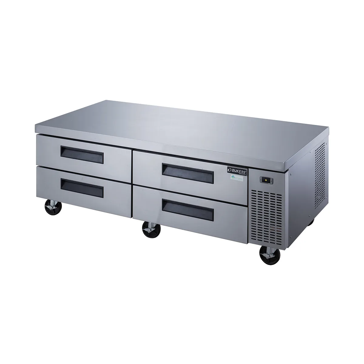 Dukers Appliance Co DCB72-D4 72" 4 Drawers Refrigerated Chef Base, All Stainless Steel