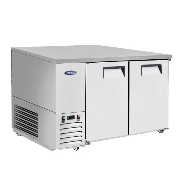Atosa USA MBB48GR 48" Two Section Back Bar Cooler with Solid Door, 13.4 cu. ft.