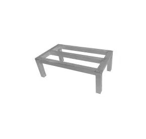 CAC China ALDR-1448E Vented Dunnage Rack, 48"L x 14"W x 8"H, Heavy Duty, Welded Aluminum