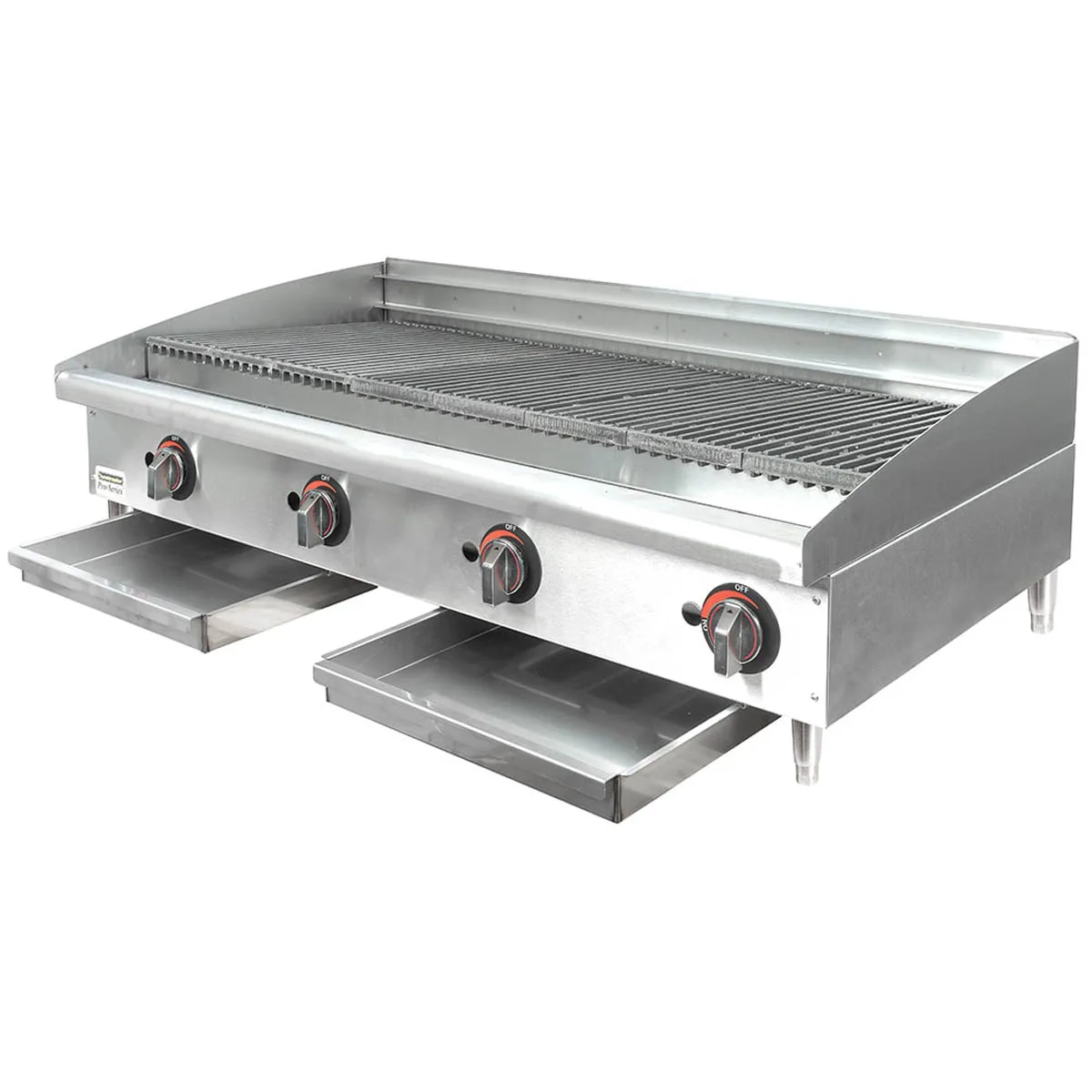 Toastmaster TMRC48 48" Countertop Gas Radiant Charbroiler w/ (4) Burners, 120.000 BTU