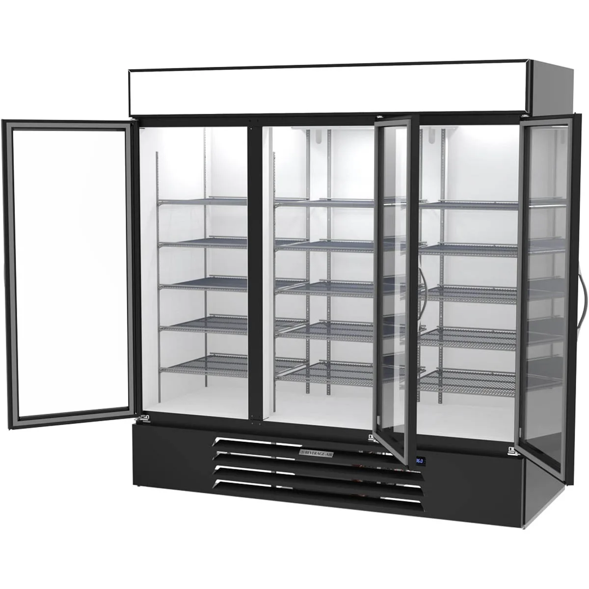 Beverage Air MMR72HC-1-B-WINE 75" Glass Door Wine Merchandiser, Single Temperature, 70.19 cu. ft.