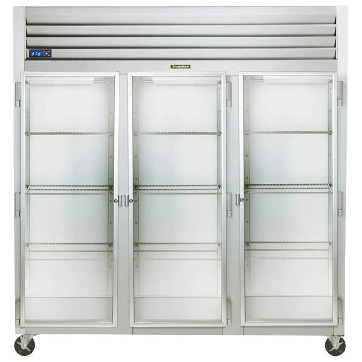 Traulsen G32010 76" Reach-In Refrigerator w/ 3 Glass Doors (hinged left/right/right), Top Mount, 70.67 cu. ft.