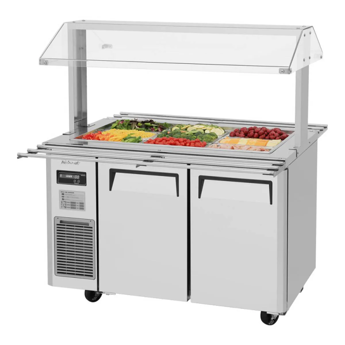 Turbo Air JBT-48-N 47" J Series Refrigerated Buffet Table, (2) Section,  (9) Pan, 11.0 cu. ft.