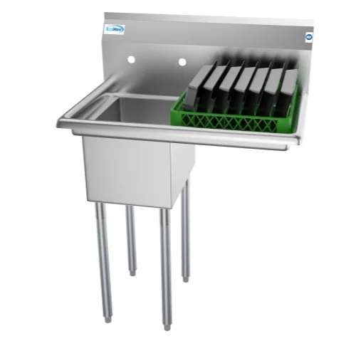 Koolmore SA121610-16R3 One Compartment Sink, 31"W X 22"D X 44-1/2"H