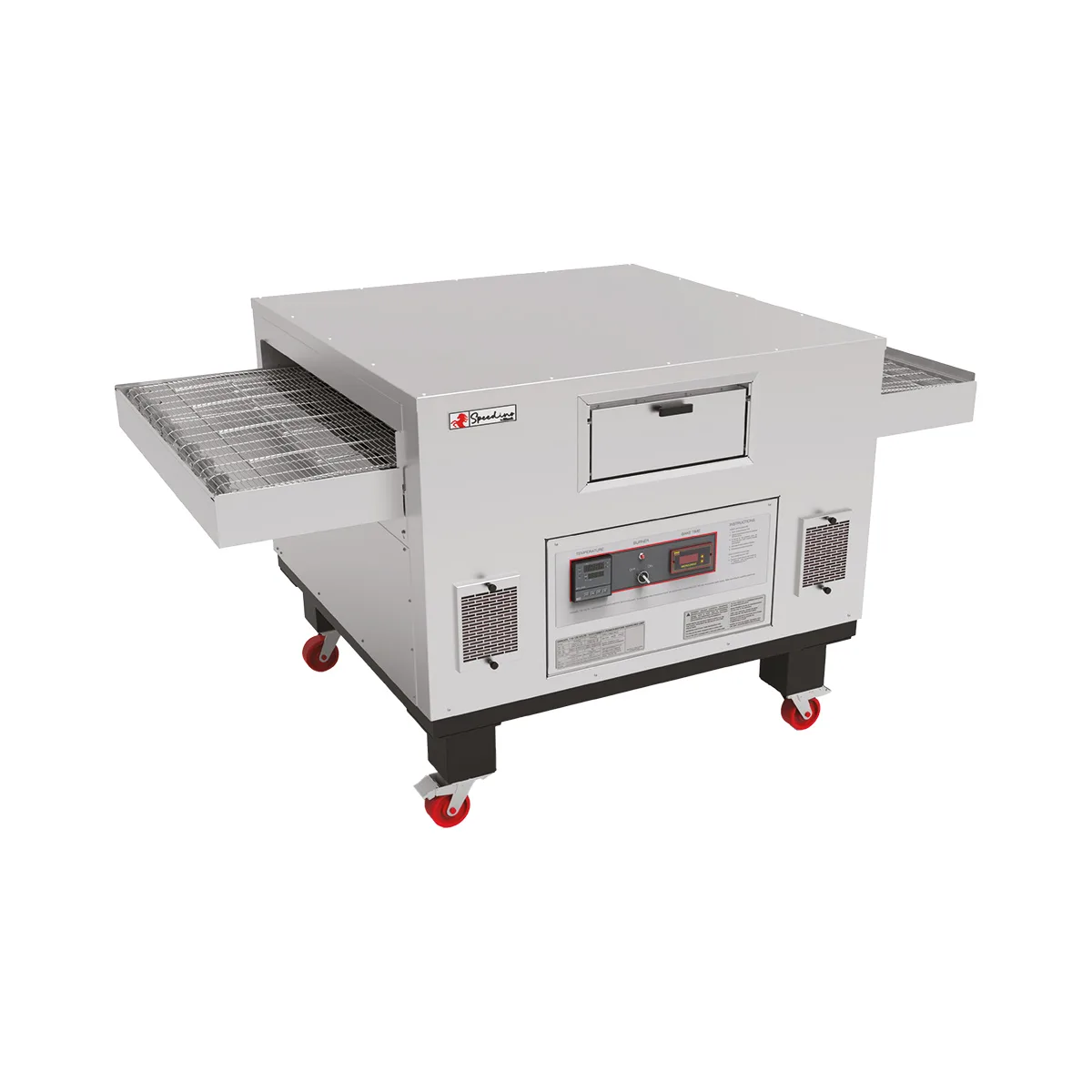 Migali MSP-3848 79" Floor Single Deck Electric Conveyor Pizza Oven, 120V