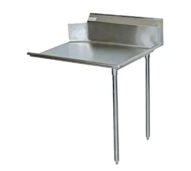Serv-Ware CDT24R-CWP 24" Clean Straight Dishtable w/ Right Table, 11" Backsplash, Galvanized Legs