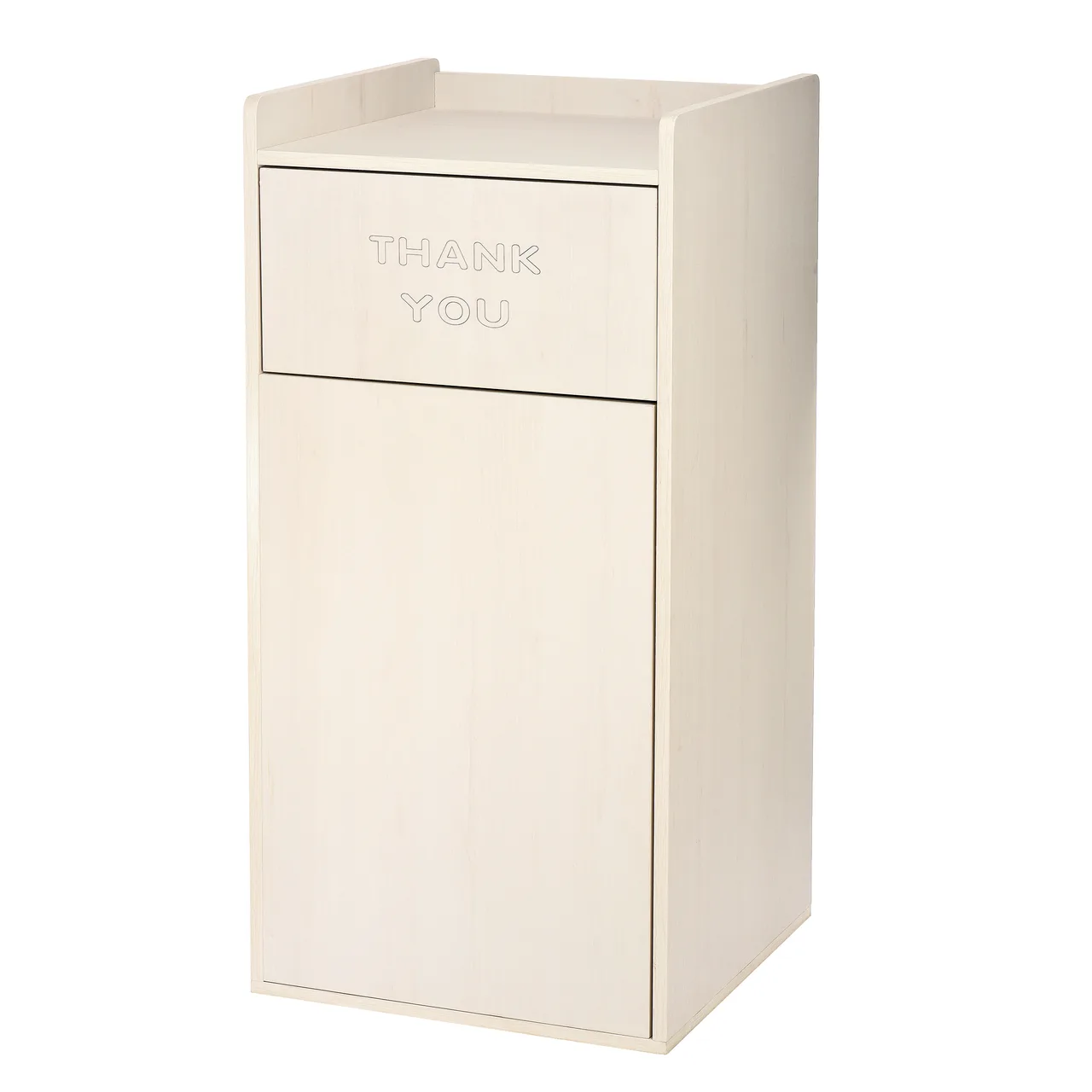 Alpine Industries ALP476-WHI Receptacle Enclosure with Drop Hole & Tray Shelf