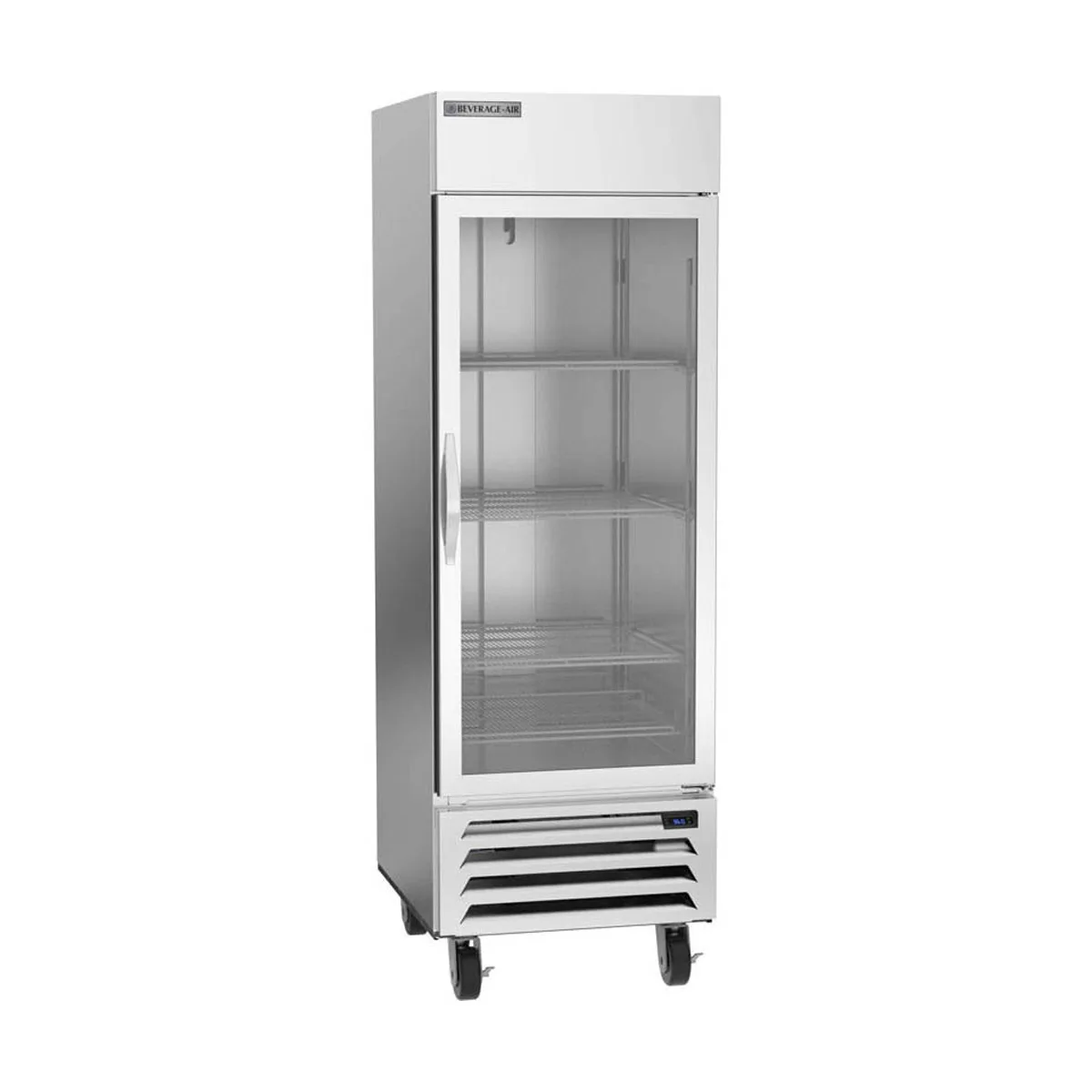 Beverage Air HBR23HC-1-G, 27" 1-Section Reach-In Refrigerator w/ Glass Full Door, Bottom Mounted, 1/4 hp, 23 cu. ft.