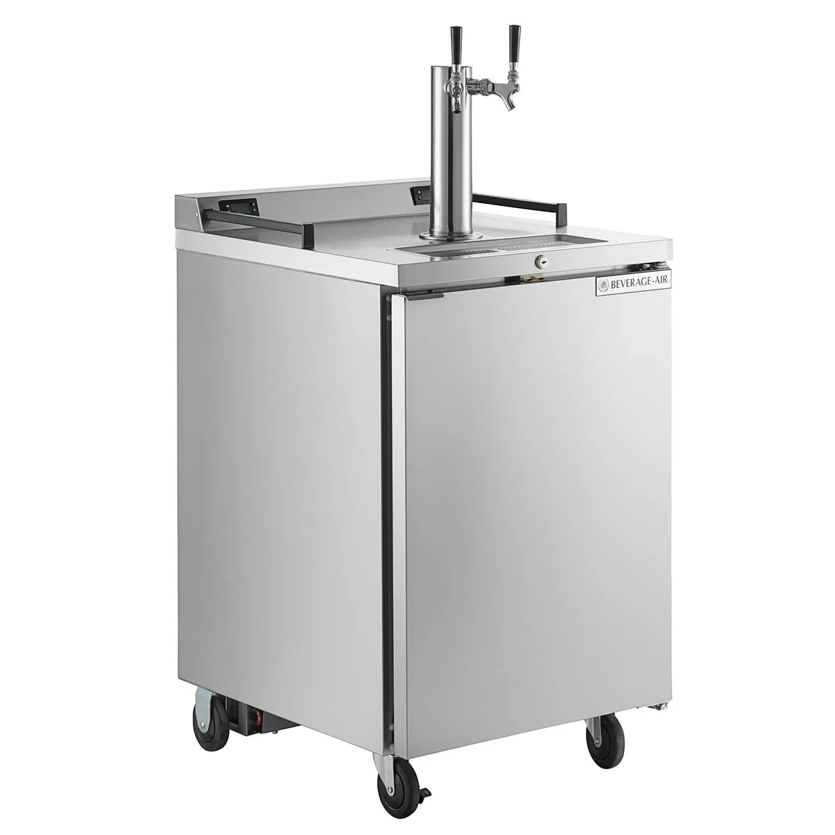 Beverage Air DZ24-1-S Keg Cooler, 24" x 29-3/8",7.44 Cu Ft, Holds 4 1/6‑Barrel Kegs2‑Tap Door Locks
