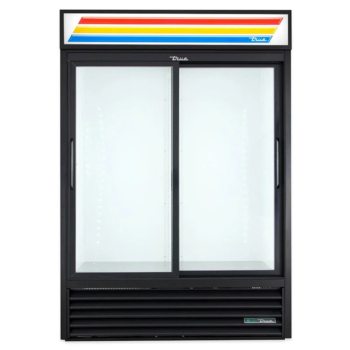 True GDM-47RL-HC-LD 54" 2-Section Rear-Load Glass Sliding Door Refrigerated Merchandiser