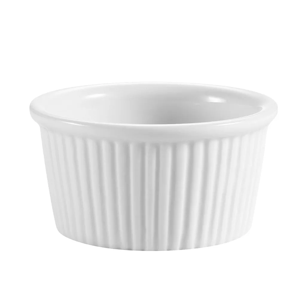 CAC China RKF-2 - 2 oz White Porcelain Ramekin, 2-5/8" Dia x 1-1/2" H, Dishwasher Safe - 1 Dozen