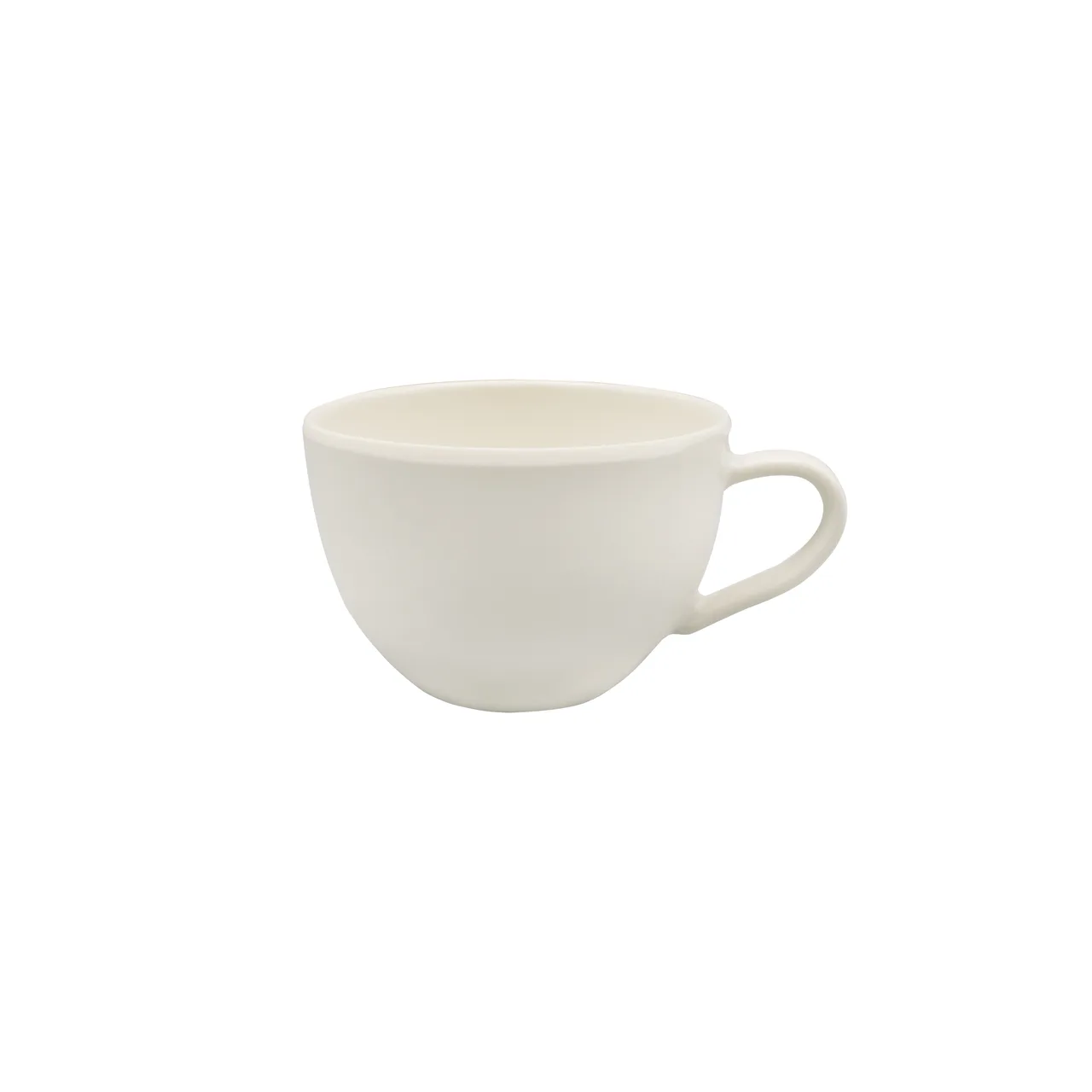 CAC China MLDNR-1 - 7.5oz Dwight Short Plastic Mug, 3.75"W x 3.75"D x 2.5"H, White Melamine, 1 Dozen