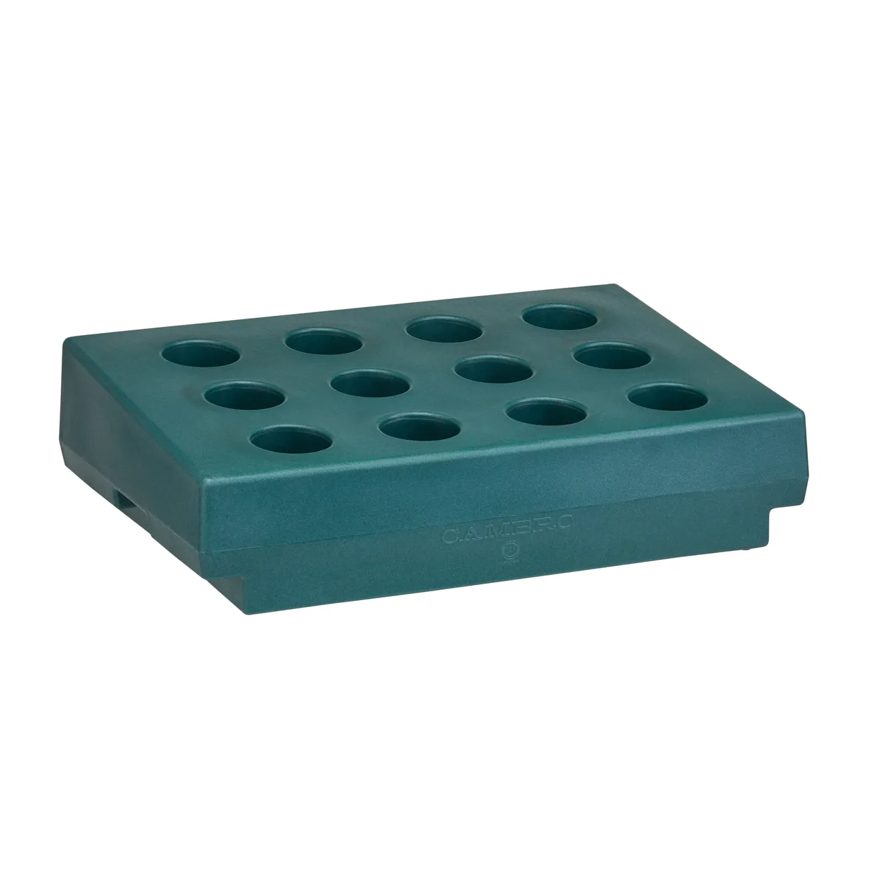 Cambro CR12192 Cutlery Rack, 12-Compartment Granite Green Polyethylene, 33"L x 22-3/4"W x 9"H