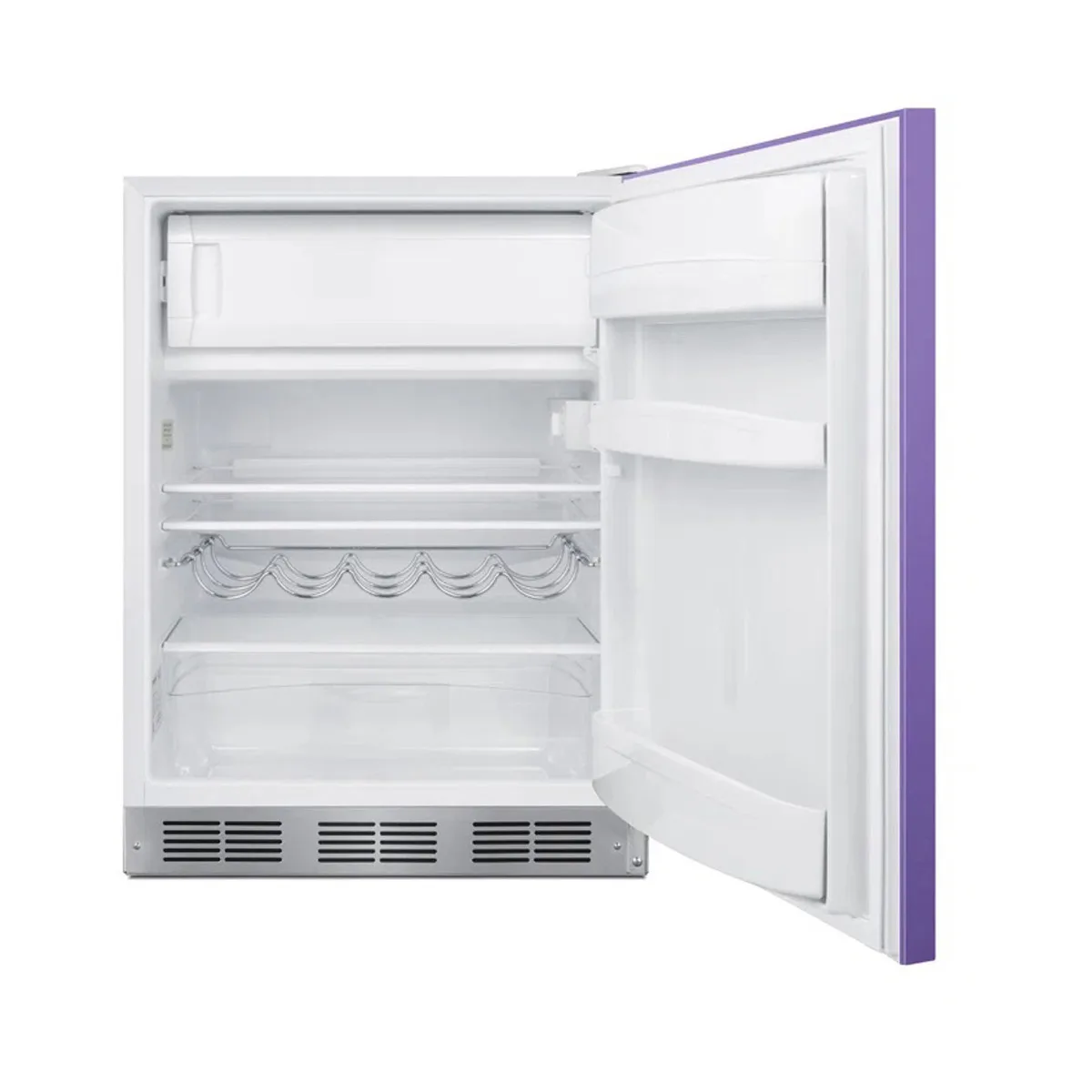 Summit BRF611WHPADA 23" Undercounter Freezer in White, w/ Lavender Purple Door, ADA Compliant, 5.1 cu. ft.