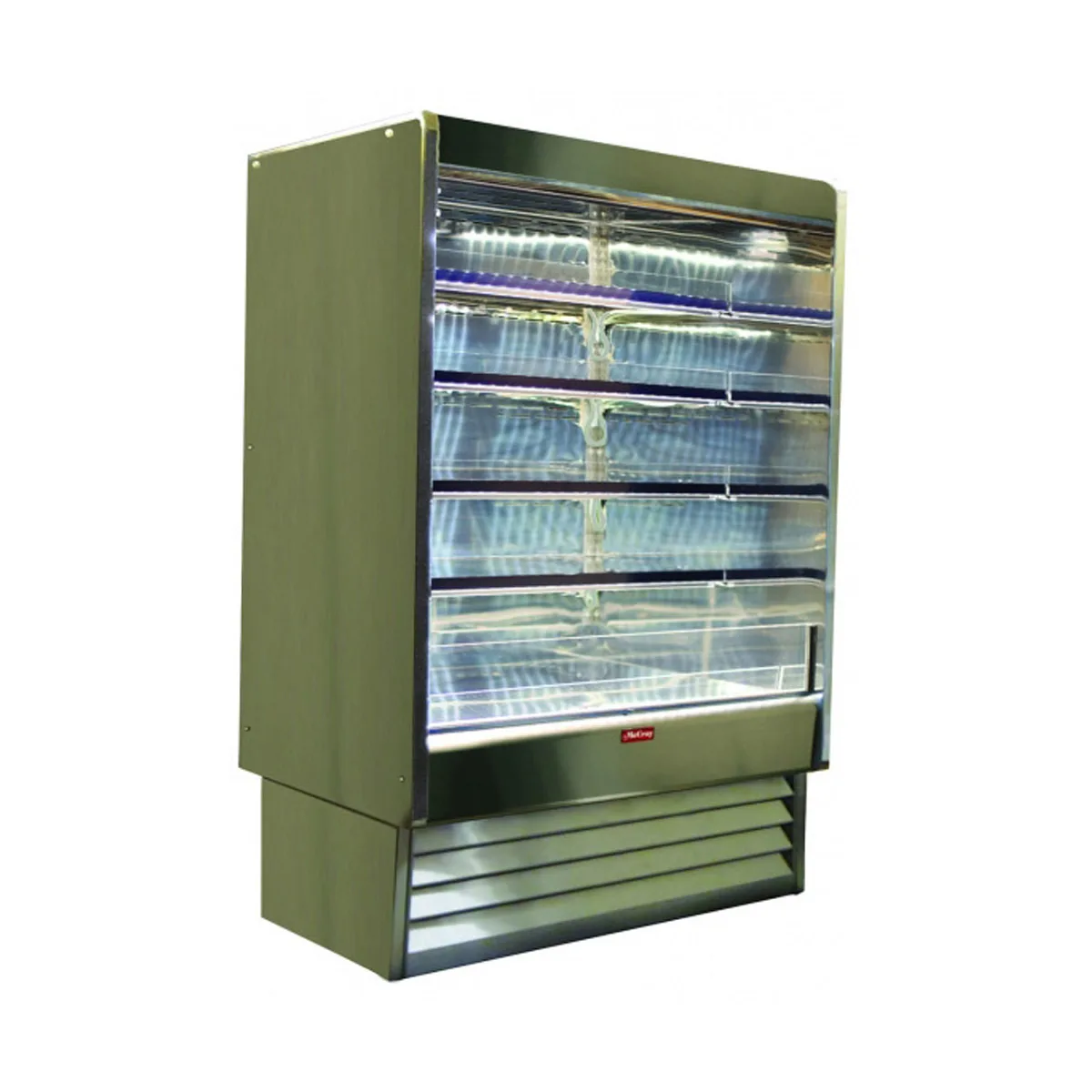 Howard-McCray R-OD35E-4-SL-S 51" Multi-Purpose Open Air Merchandiser, Stainless Steel