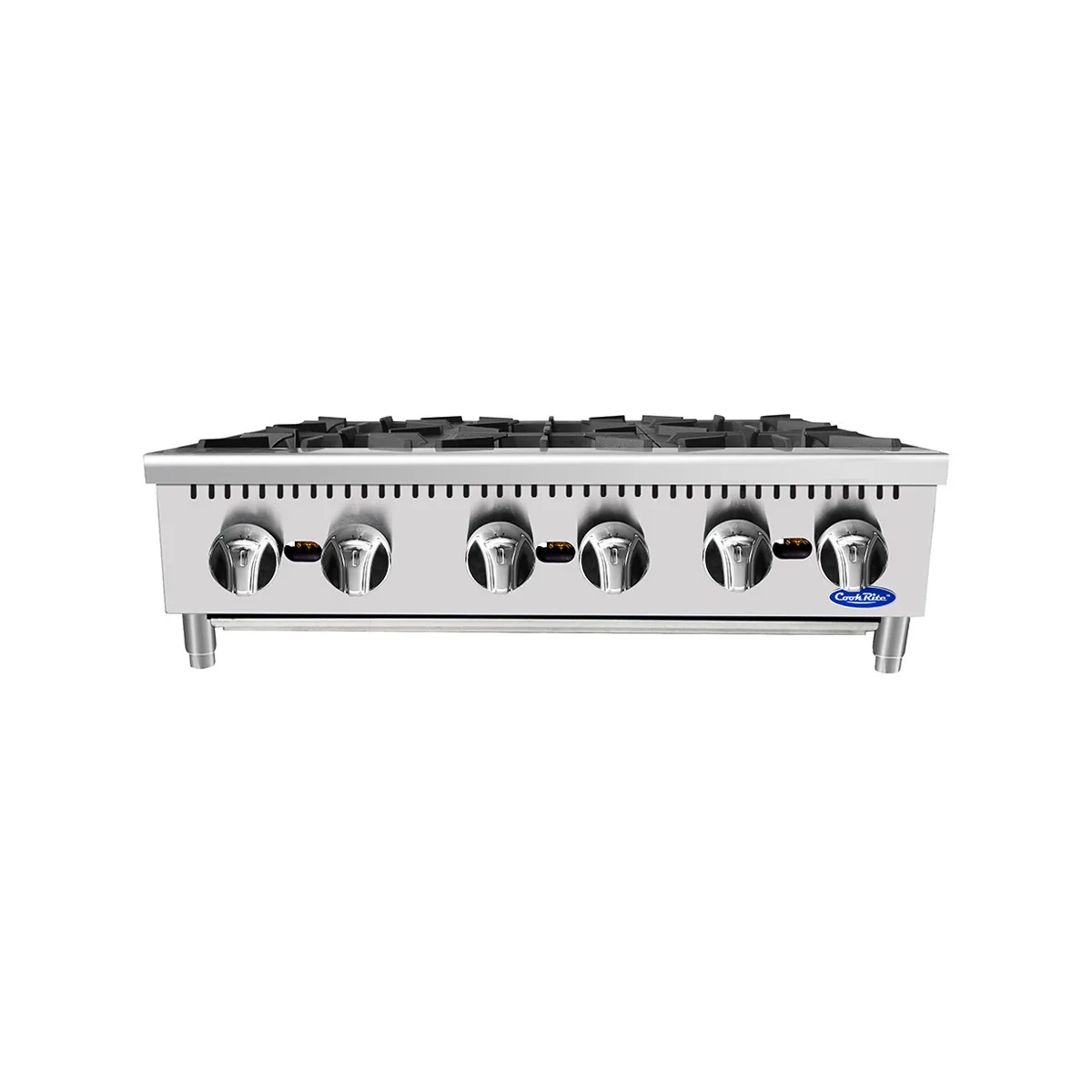Atosa USA ACHP-6 36" Countertop Gas Hotplate w/ (6) Burners, Manual Controls, 192.000 BTU