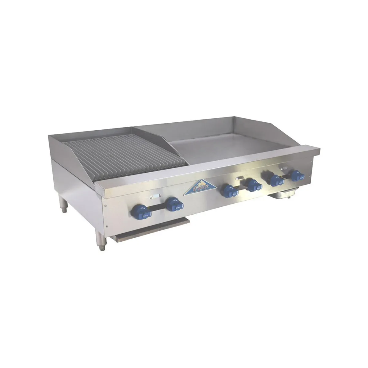 Comstock-Castle FHP60-42-1.5RB 60" Countertop Gas Griddle/Charbroiler Combination, 148.000 BTU